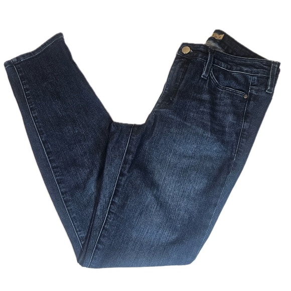 Athleta Jeans Womens 2 Blue Dark Wash Skinny Stretch Denim Mid Rise Casual - Picture 1 of 8